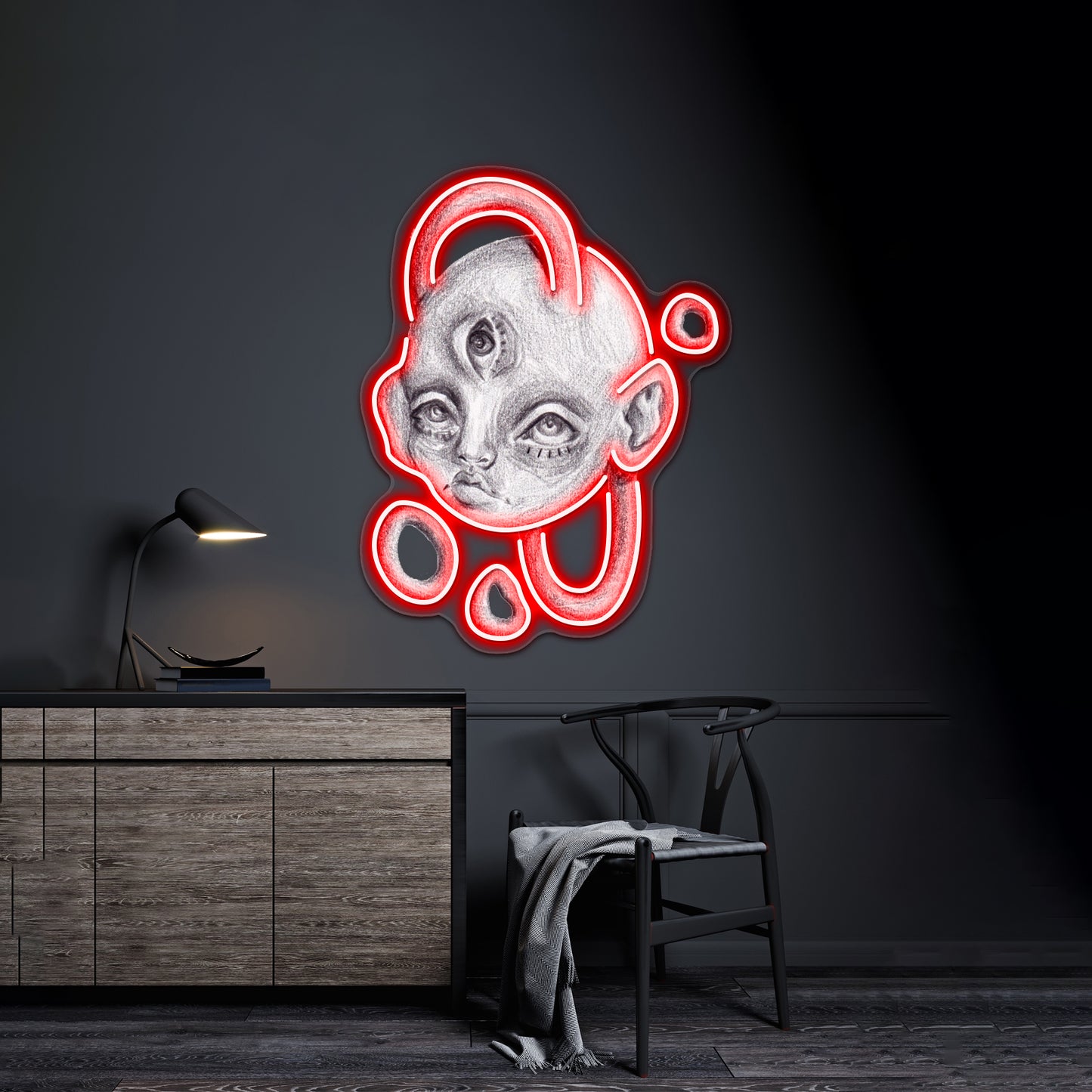 Arc Head Wall Artwork Neon Signs