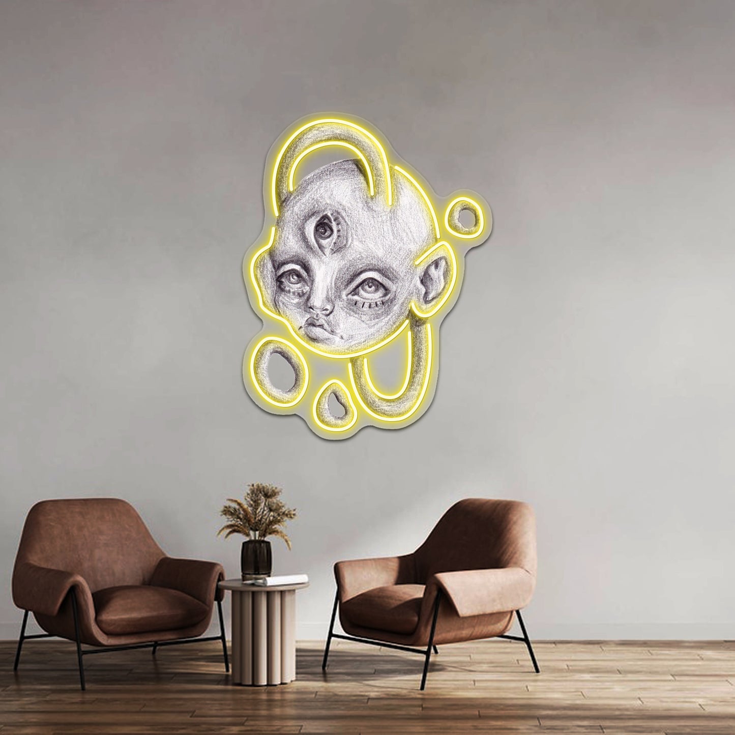 Arc Head Wall Artwork Neon Signs