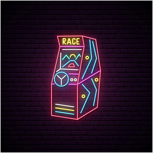 Arcade Race Game Led Sign Business Neon Sign