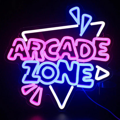Arcade Zone Multicolor Led Neon Sign For Retro Gaming Room Decor | Shineneon