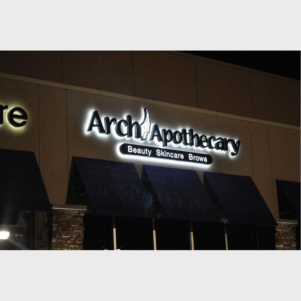 Arch Apothecary Skincafe 3D Backlit Channel Letters Led Light Sign - Shineneon