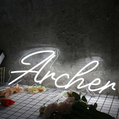 Archer White Led Neon Sign - Shineneon