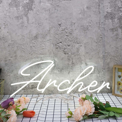 Archer White Led Neon Sign - Shineneon