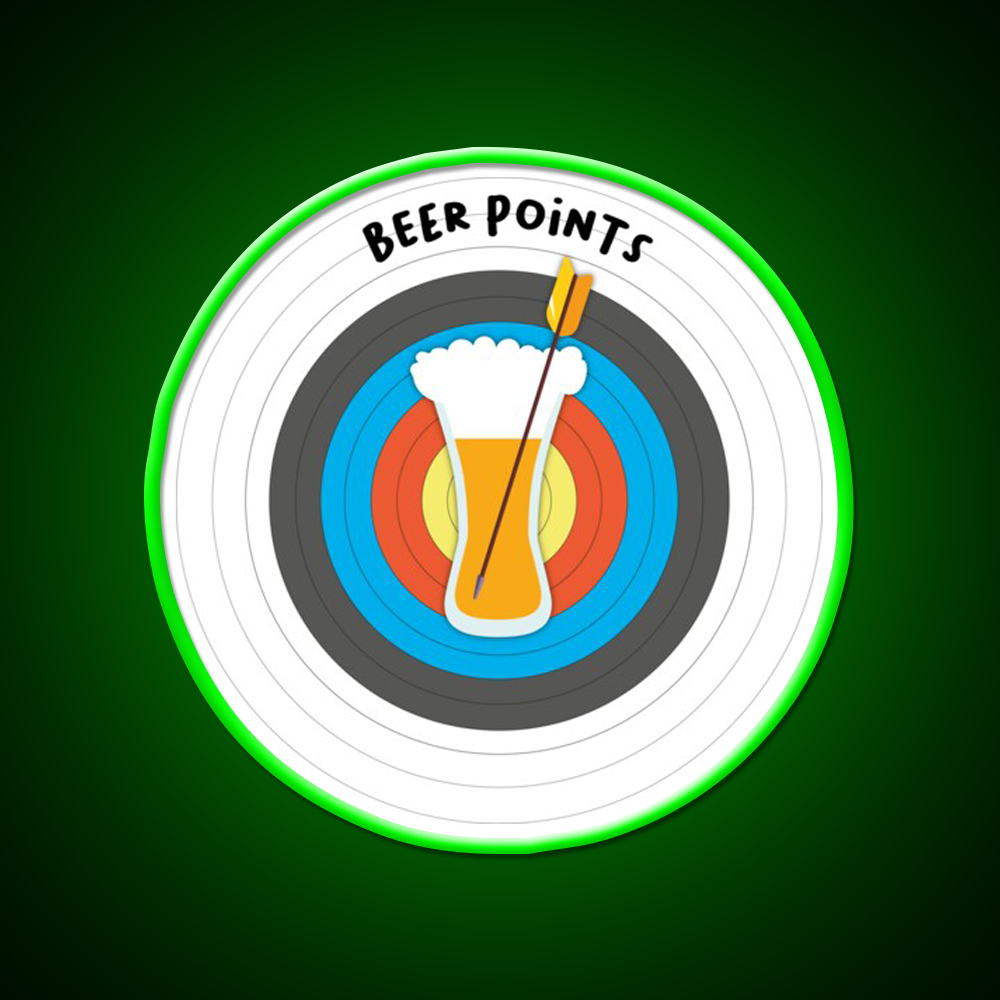 Archery And Beer Gift Idea Humor Archer Beer Bar Decor Led Neon Sign Rgb Color - LED neon sign view 8