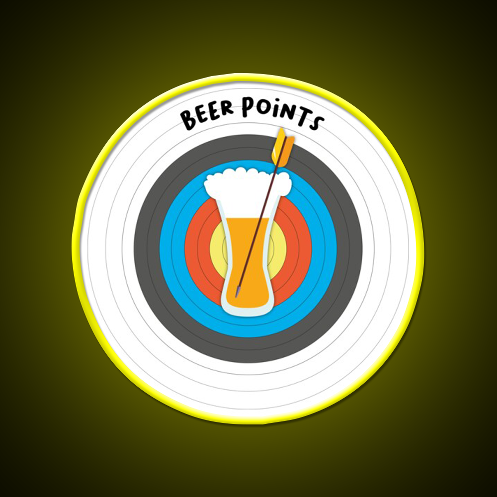 Archery And Beer Gift Idea Humor Archer Beer Bar Decor Led Neon Sign Rgb Color - LED neon sign view 7