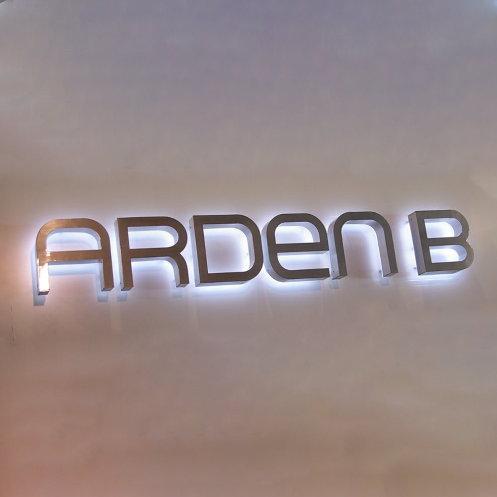 Arden B 3D Backlit Channel Letters Led Light Sign - Shineneon