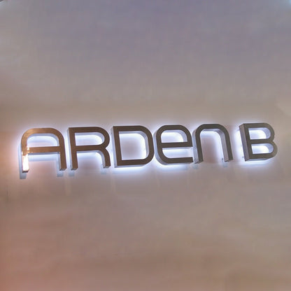 Arden B 3D Backlit Channel Letters Led Light Sign - Shineneon