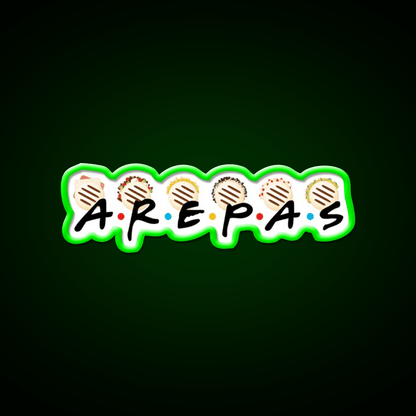 Arepa Friendship Venezuela Fast Food Led Neon Sign For Burger Place Rgb Color - Shineneon