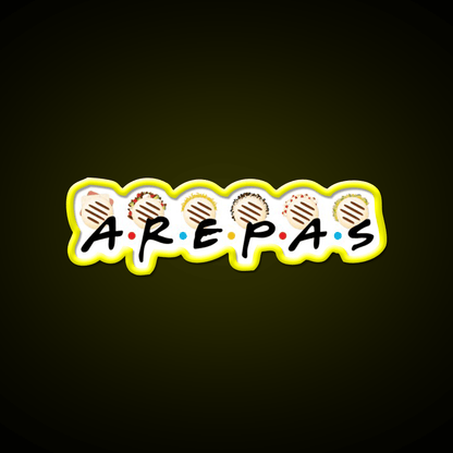 Arepa Friendship Venezuela Fast Food Led Neon Sign For Burger Place Rgb Color - Shineneon