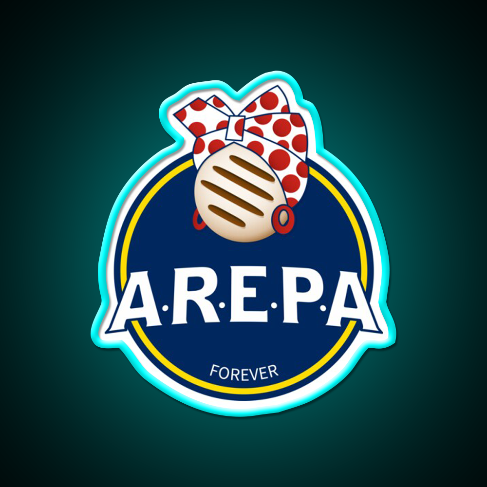 Arepa Lovers Forever Venezuela Fast Food Led Neon Sign For Burger Place Rgb Color