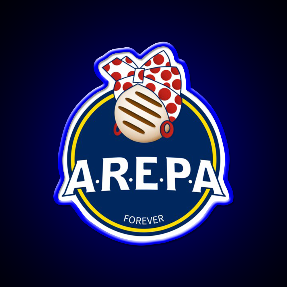 Arepa Lovers Forever Venezuela Fast Food Led Neon Sign For Burger Place Rgb Color