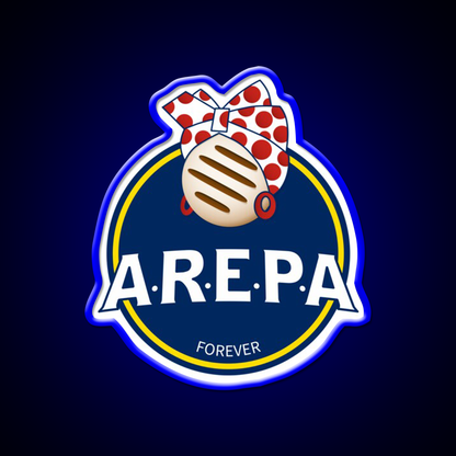Arepa Lovers Forever Venezuela Fast Food Led Neon Sign For Burger Place Rgb Color