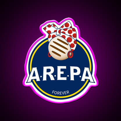 Arepa Lovers Forever Venezuela Fast Food Led Neon Sign For Burger Place Rgb Color