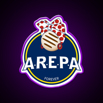 Arepa Lovers Forever Venezuela Fast Food Led Neon Sign For Burger Place Rgb Color