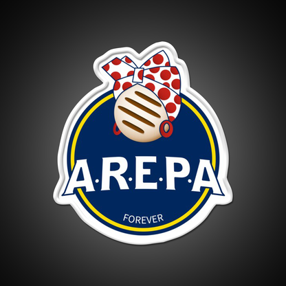 Arepa Lovers Forever Venezuela Fast Food Led Neon Sign For Burger Place Rgb Color