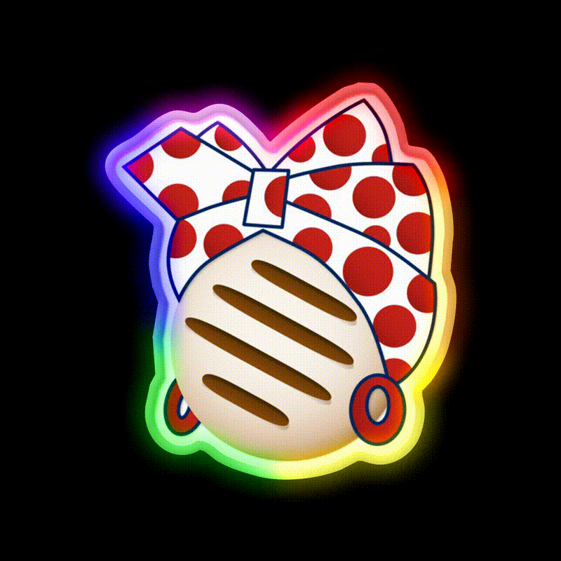 Arepa Negrita Venezuela Fast Food Led Neon Sign For Burger Place Rgb Color