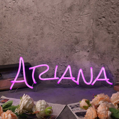 Ariana Purple Name Led Neon Sign - Shineneon