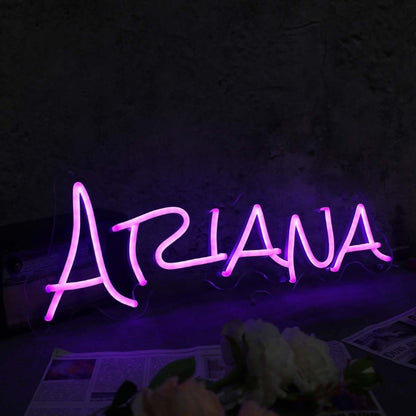 Ariana Purple Name Led Neon Sign - Shineneon