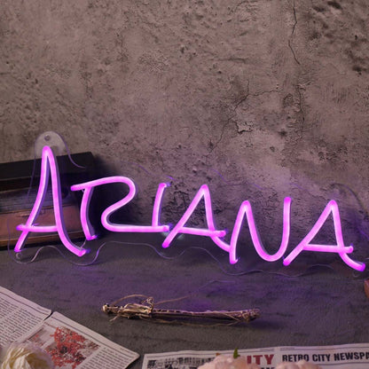 Ariana Purple Name Led Neon Sign - Shineneon