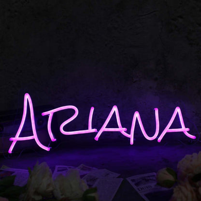 Ariana Purple Name Led Neon Sign - Shineneon