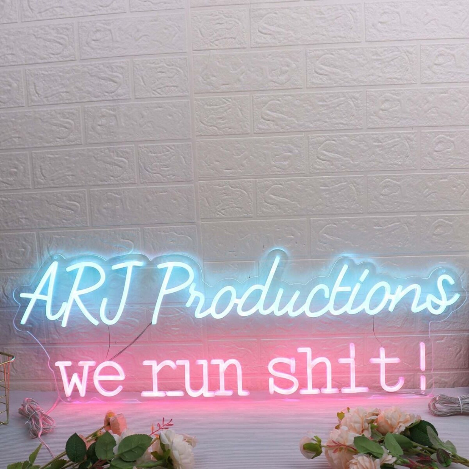 Arj Productions We Run Shit Custom Led Neon Sign - Shineneon