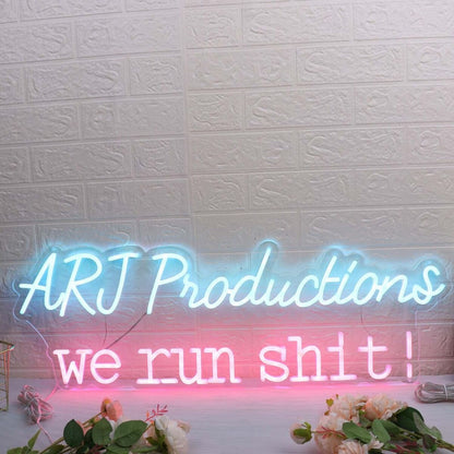 Arj Productions We Run Shit Custom Led Neon Sign | Shineneon