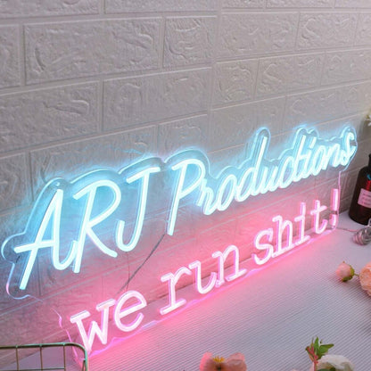 Arj Productions We Run Shit Custom Led Neon Sign - Shineneon