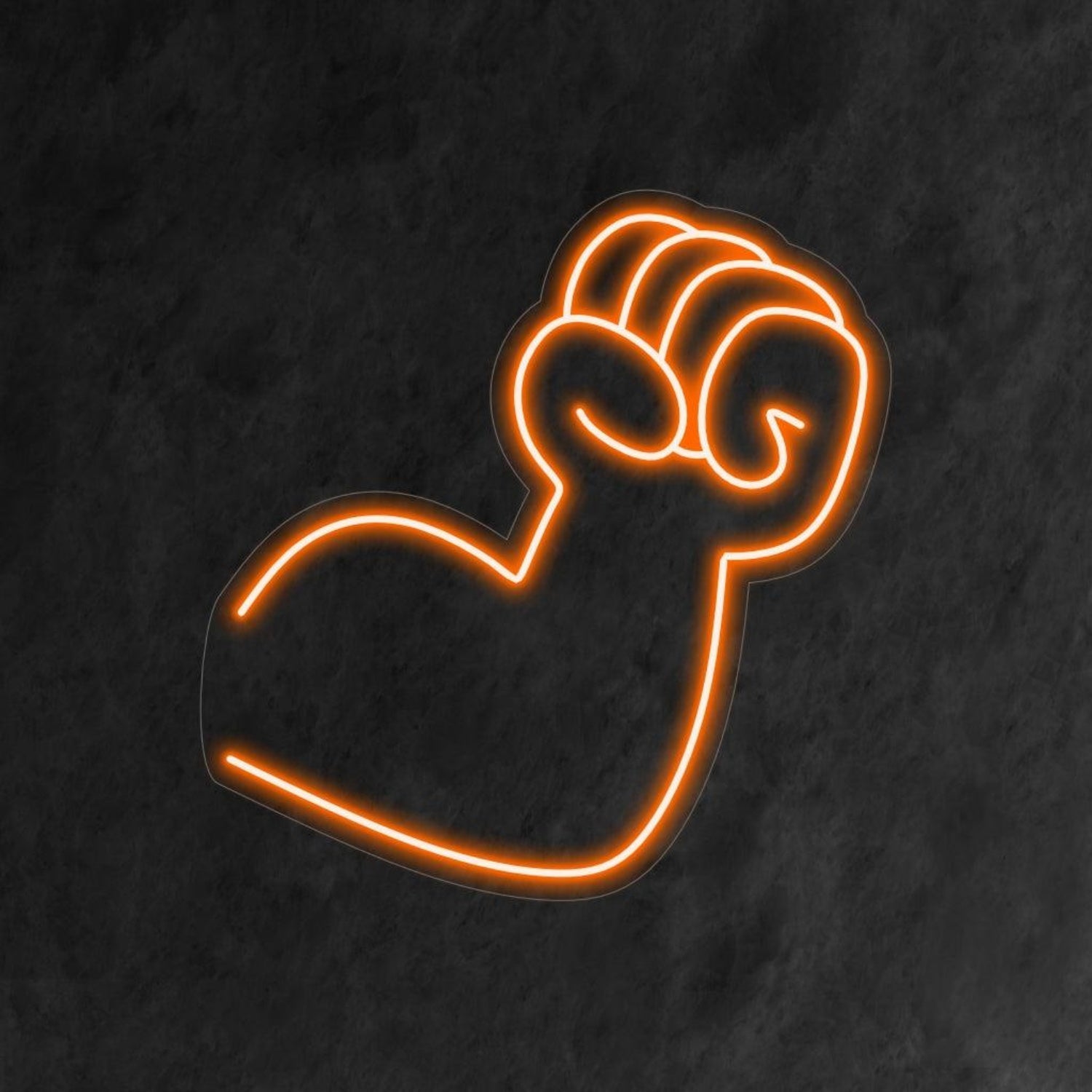 Arm And Fist Glowing Led Neon Sign For Workout Nightlife Spaces | Shineneon