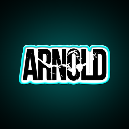 Arnold Schwarzenegger Bodybuilding Mr Olympia Gym Fitness Led Neon Sign Rgb Color - Size and dimension reference