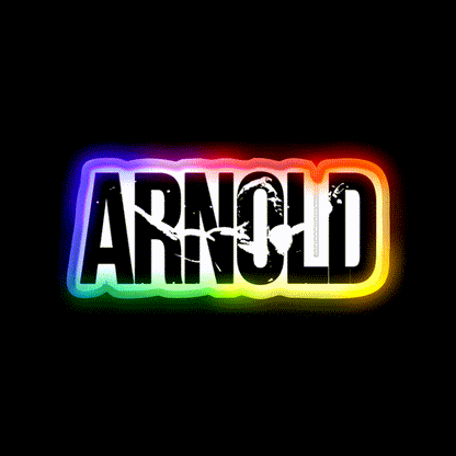 Arnold Schwarzenegger Bodybuilding Mr Olympia Gym Fitness Led Neon Sign Rgb Color - LED neon sign close-up detail