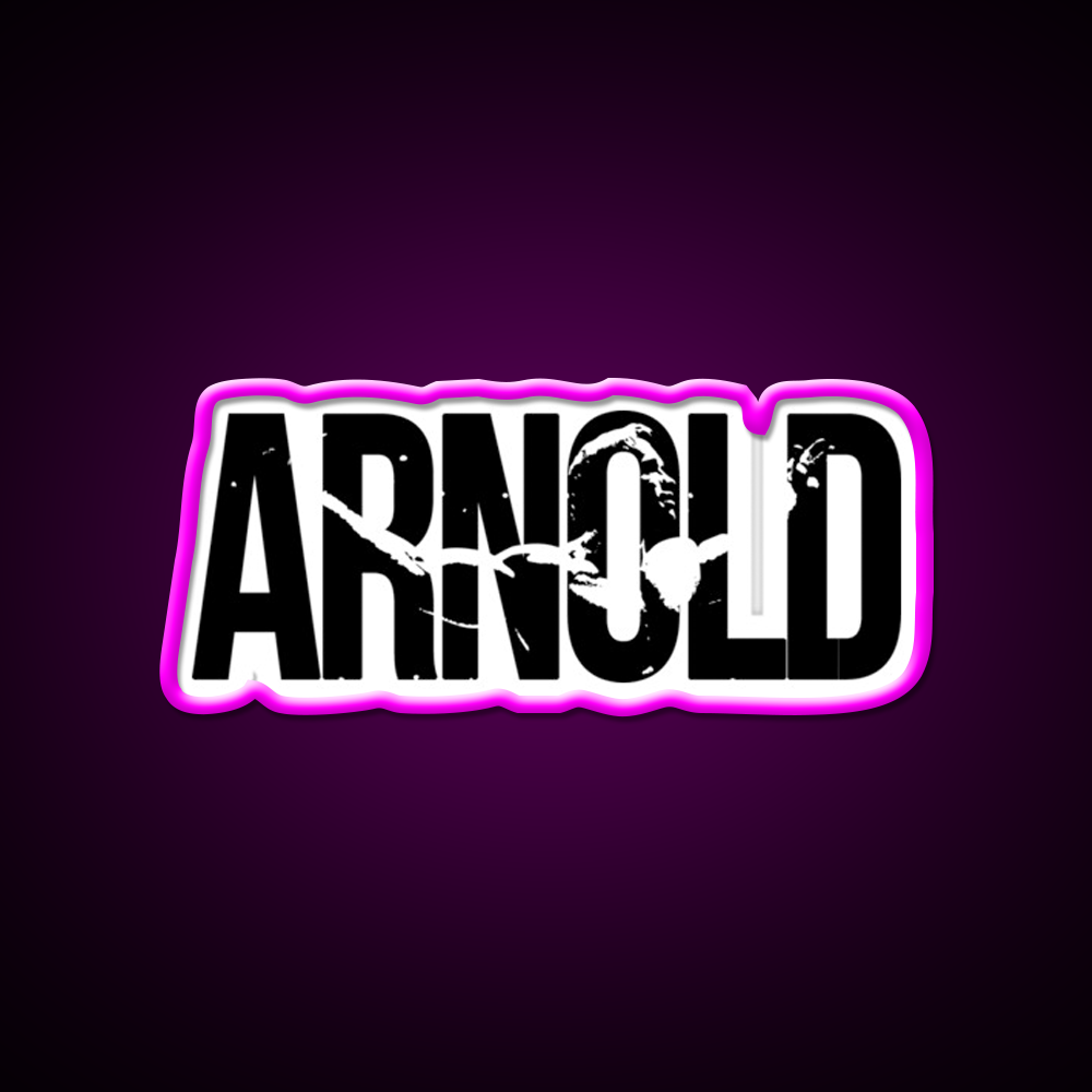 Arnold Schwarzenegger Bodybuilding Mr Olympia Gym Fitness Led Neon Sign Rgb Color - Neon sign mounted on wall in room