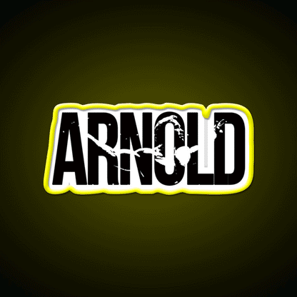 Arnold Schwarzenegger Bodybuilding Mr Olympia Gym Fitness Led Neon Sign Rgb Color - Custom LED neon sign front view