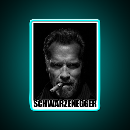 Arnold Schwarzenegger Cigar Gym Fitness Led Neon Sign Rgb Color