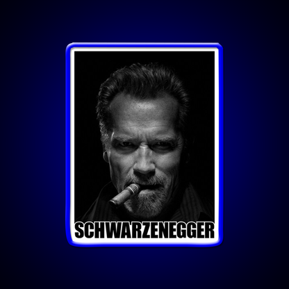 Arnold Schwarzenegger Cigar Gym Fitness Led Neon Sign Rgb Color