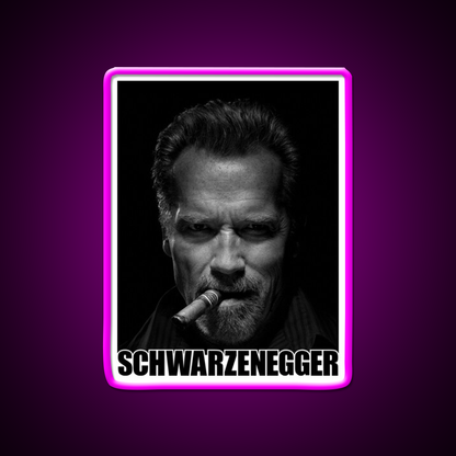 Arnold Schwarzenegger Cigar Gym Fitness Led Neon Sign Rgb Color