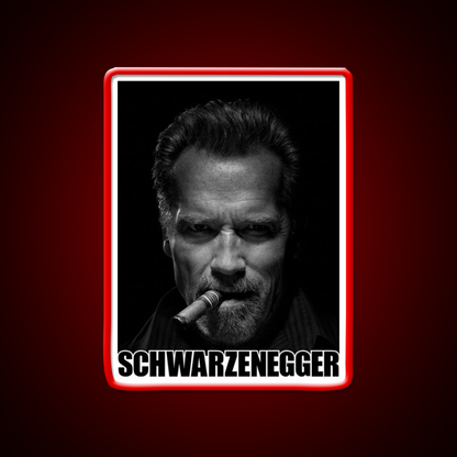 Arnold Schwarzenegger Cigar Gym Fitness Led Neon Sign Rgb Color