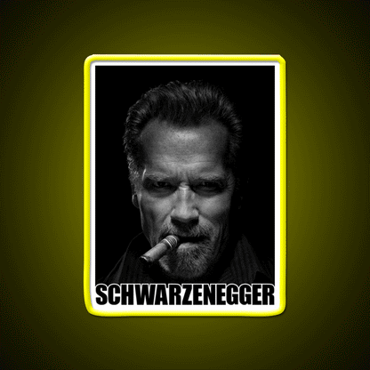 Arnold Schwarzenegger Cigar Gym Fitness Led Neon Sign Rgb Color