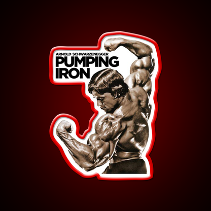 Arnold Schwarzenegger Classic Pumping Iron Man Gym Fitness Led Neon Sign Rgb Color