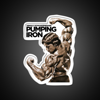 Arnold Schwarzenegger Classic Pumping Iron Man Gym Fitness Led Neon Sign Rgb Color