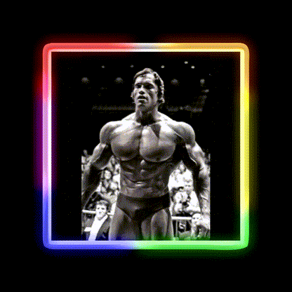 Arnold Schwarzenegger Gym Fitness Led Neon Sign Rgb Color