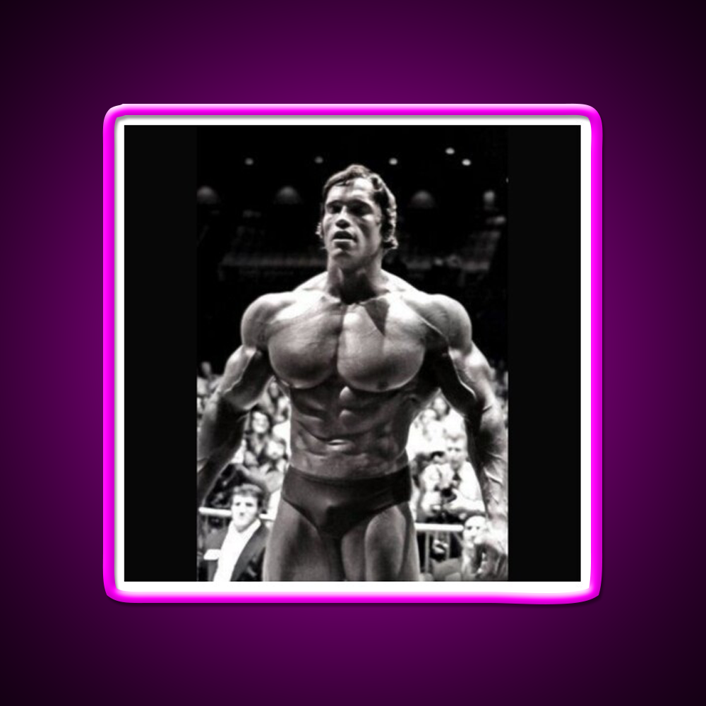 Arnold Schwarzenegger Gym Fitness Led Neon Sign Rgb Color