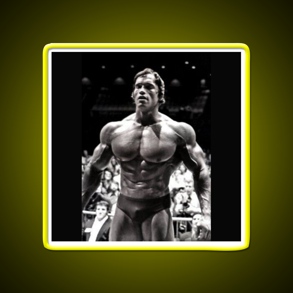 Arnold Schwarzenegger Gym Fitness Led Neon Sign Rgb Color