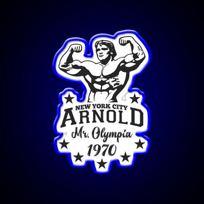 Arnold Schwarzenegger Mr Olympia Gym Fitness Led Neon Sign Rgb Color