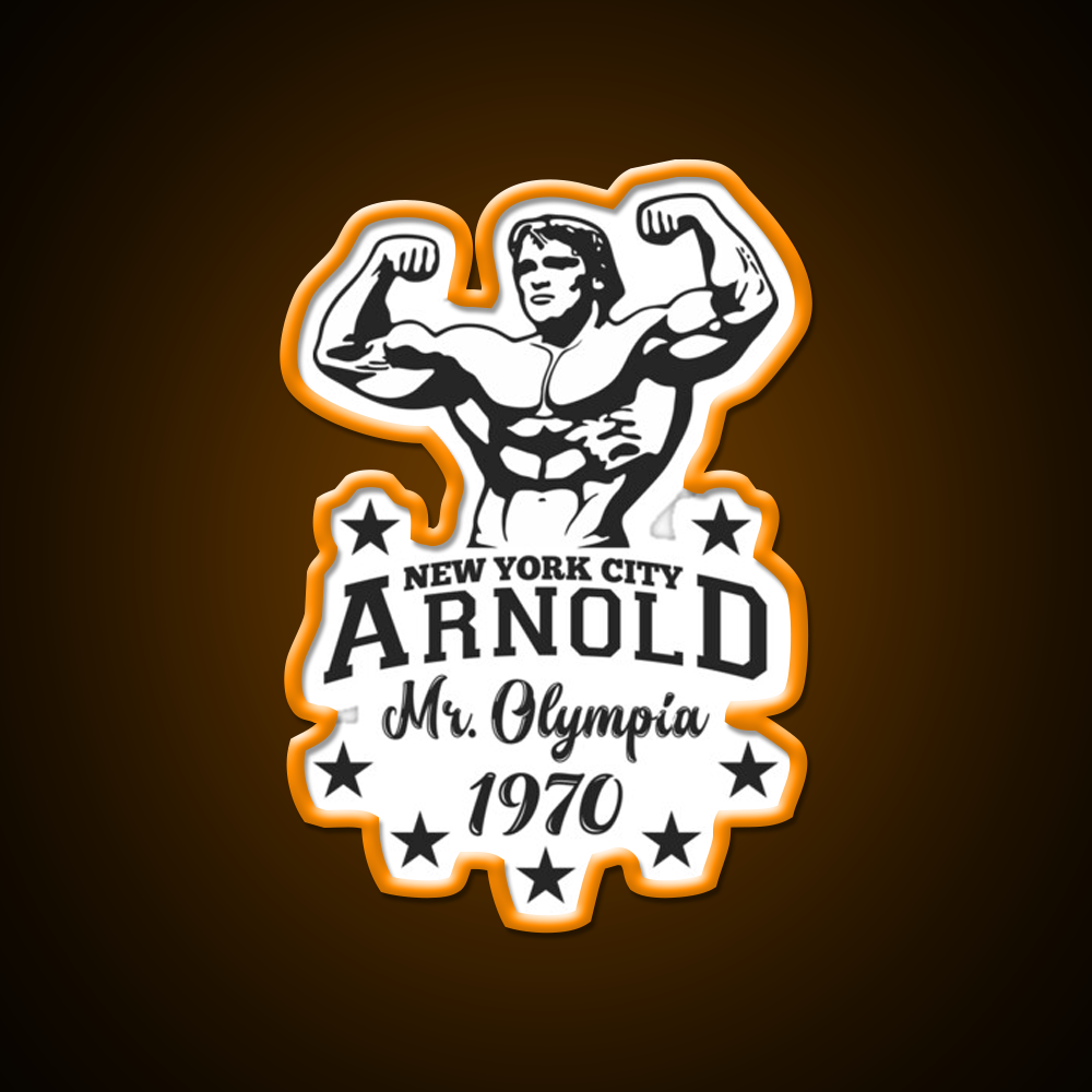 Arnold Schwarzenegger Mr Olympia Gym Fitness Led Neon Sign Rgb Color