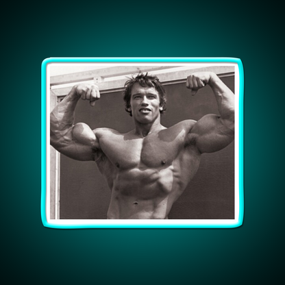 Arnold Schwarzenegger Old School Bodybuilding Gym Fitness Led Neon Sign Rgb Color