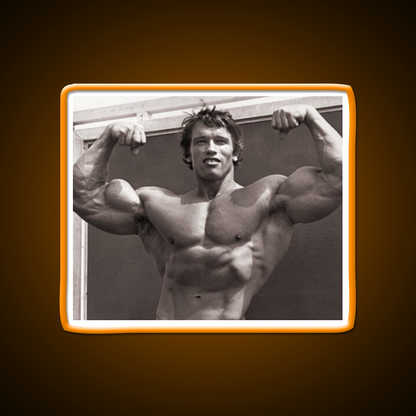 Arnold Schwarzenegger Old School Bodybuilding Gym Fitness Led Neon Sign Rgb Color