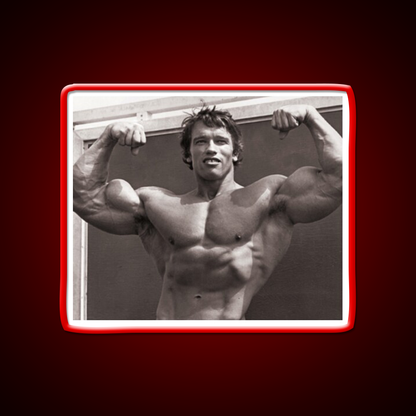 Arnold Schwarzenegger Old School Bodybuilding Gym Fitness Led Neon Sign Rgb Color