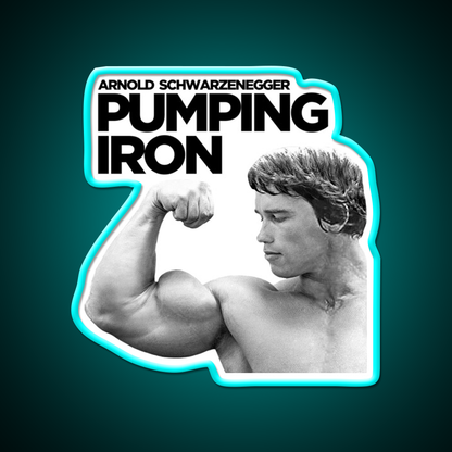 Arnold Schwarzenegger Pumping Iron Gym Fitness Led Neon Sign Rgb Color