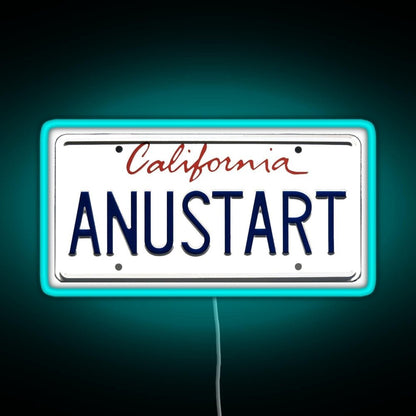 Arrested Development Tobias Vanity Plate Rgb Neon Sign - Shineneon