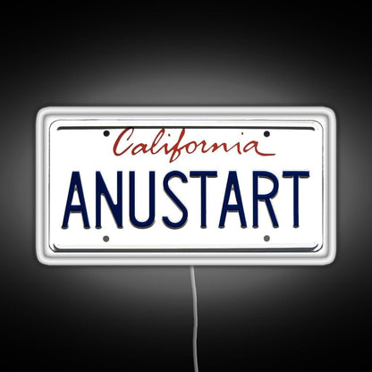 Arrested Development Tobias Vanity Plate Rgb Neon Sign - Shineneon